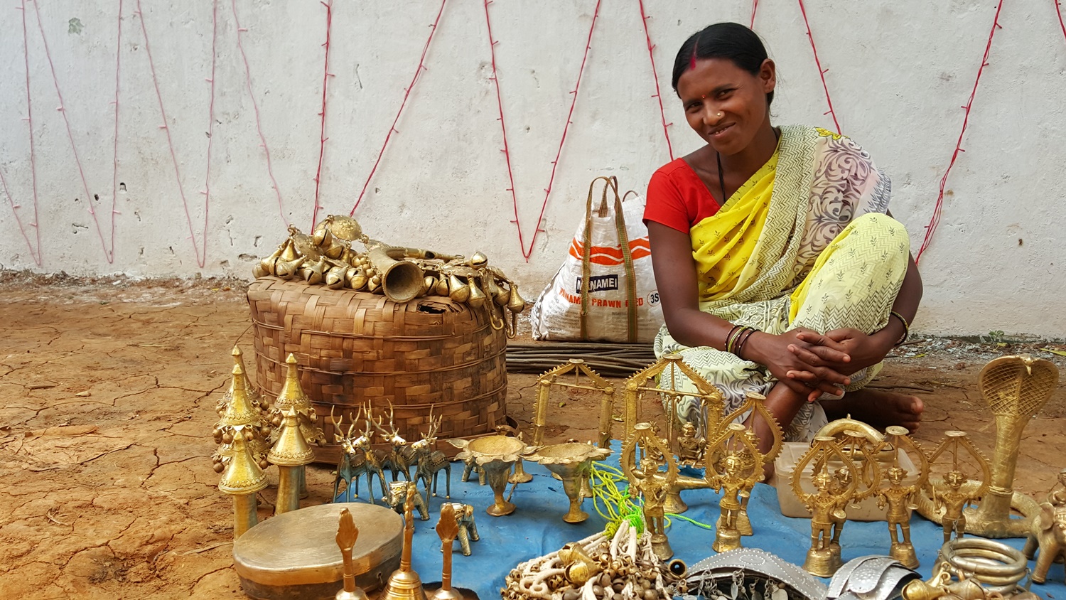 Sculpture Indienne : Art Tribal Dokhra et vie quotidienne